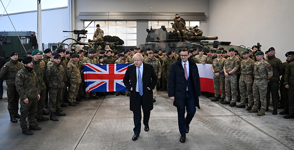 UK PM Johnson Visits Poland As More Troops Deployed To Region