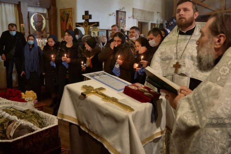 Services Held For Ukrainian Soldier Killed Last Week In Donetsk