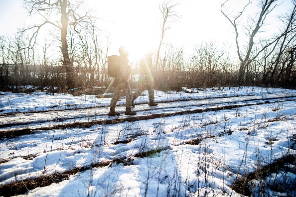 Soldiers Along The Ukrainian Contact Line Of Debaltseve