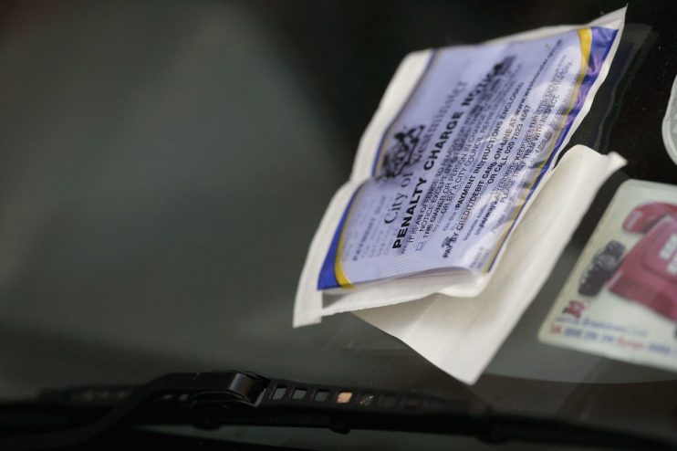 Car parking fine (Photo by Bruno Vincent/Getty Images)