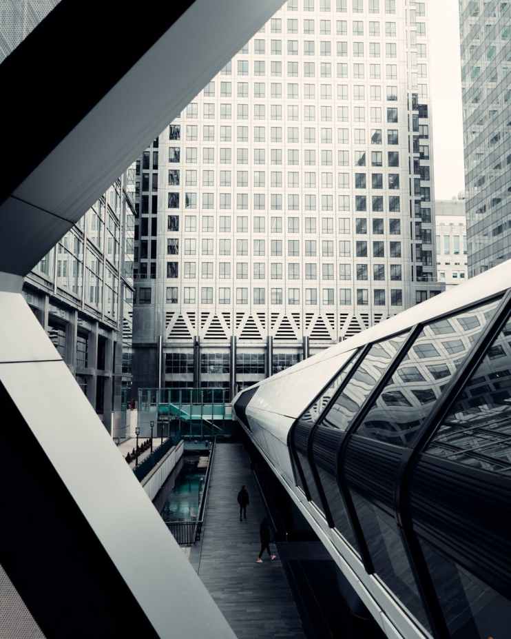 white and black concrete building