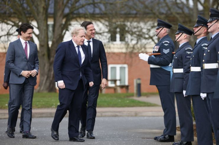 British PM Hosts Canadian And Dutch Counterparts
