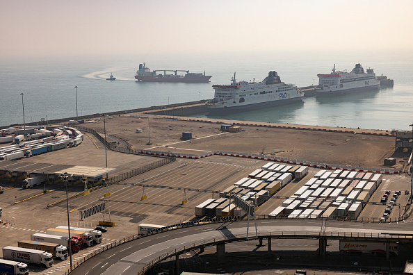 P&O Ferries In The Port of Dover