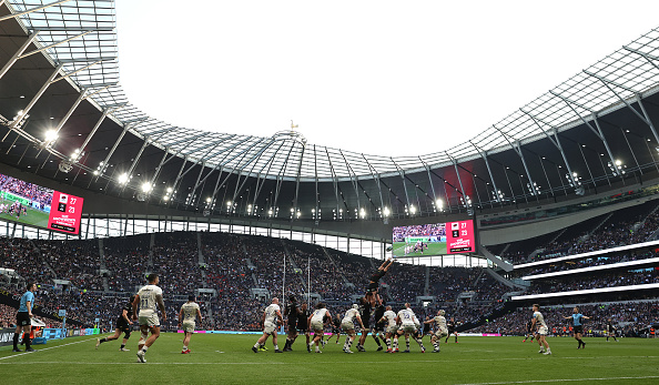 Saracens and Bristol Bears played at the Tottenham Hotspur Stadium while London Irish packed out their ground against Northampton.