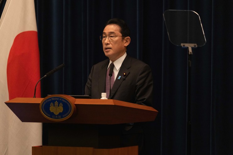 Japan's Prime Minister Holds Press Conference