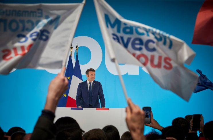 Election Night With Emmanuel Macron's En Marche Party During France's 2022 Presidential Race