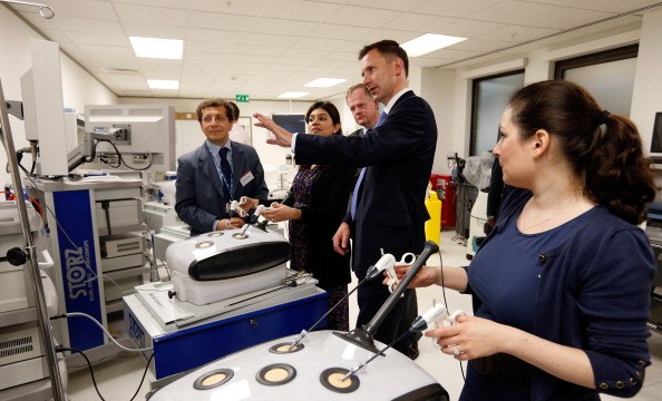 Health Secretary Jeremy Hunt Visits University College Hospital