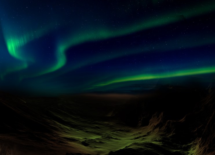 Mars martian aurora