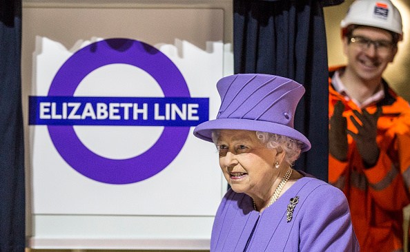 The Queen Visits The Crossrail Station Site At Bond Street