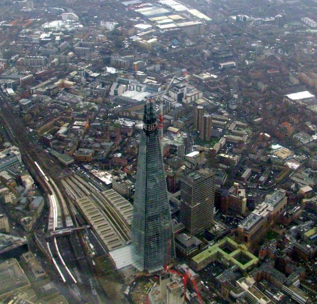 The Shard from the air