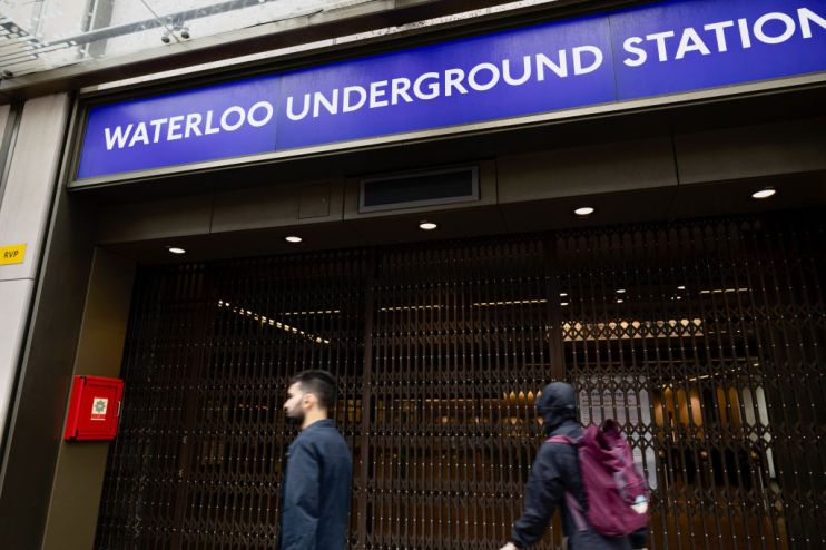 Waterloo station is closed due to the London underground