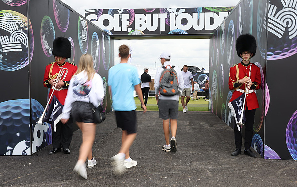 Beefeaters were among the nods to London's proximity at the first LIV Golf Invitational