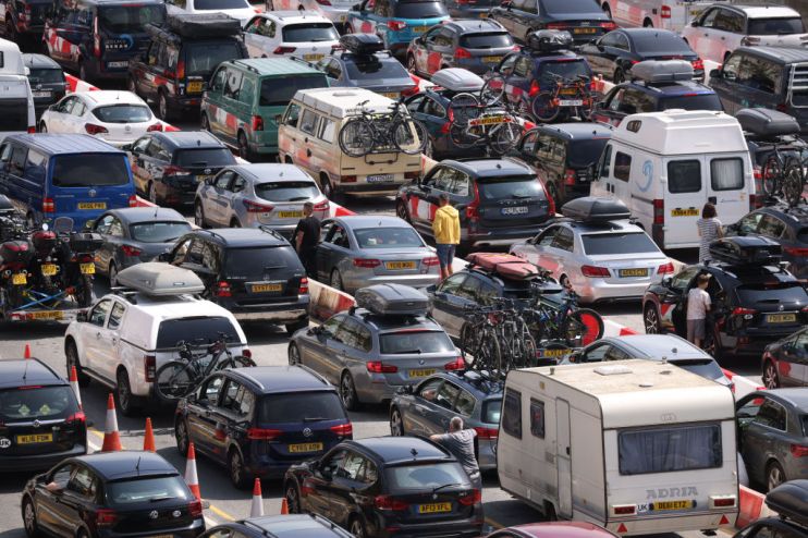 The Port of Dover said there were wait times of 90 minutes at border control on Saturday morning amid a surge in demand for ferries.