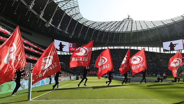 Saracens will host Harlequins at Tottenham Hotspur's stadium. 