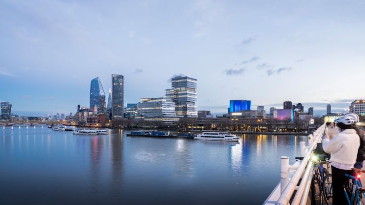 A CGI image of 72 Upper Street, Southbank