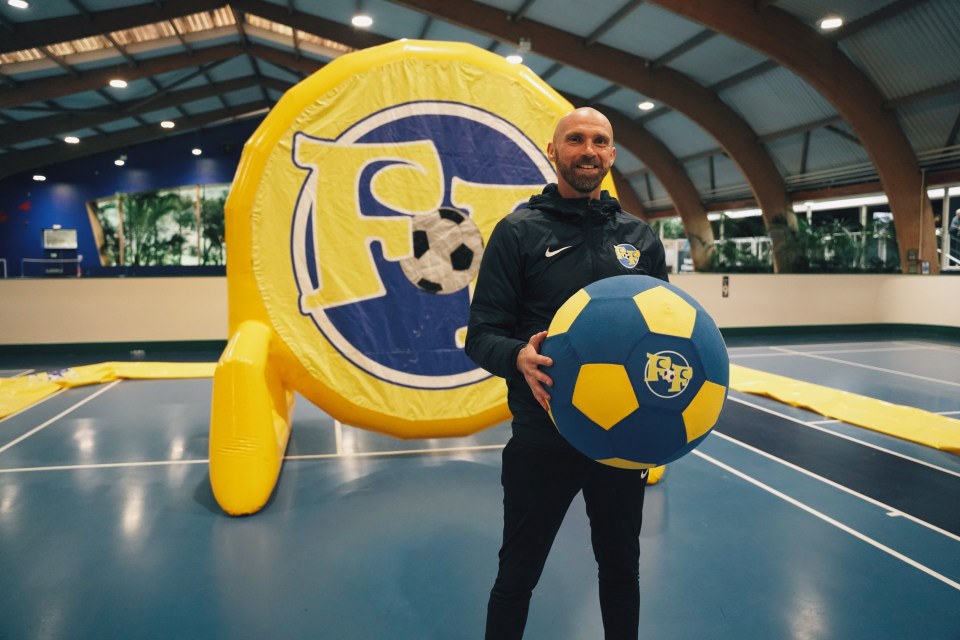 Former Manchester United footballer Luke Chadwick is now a director of children's coaching business Football Fun Factory