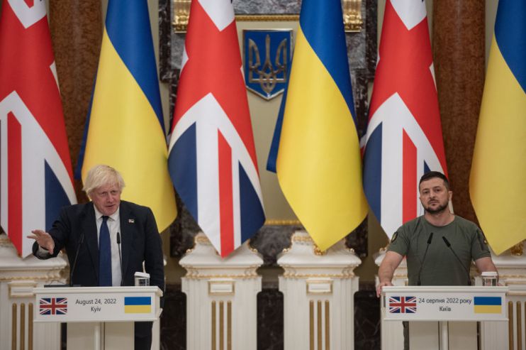 Boris Johnson Meets With Zelensky In Kyiv On Ukraine's Independence Day