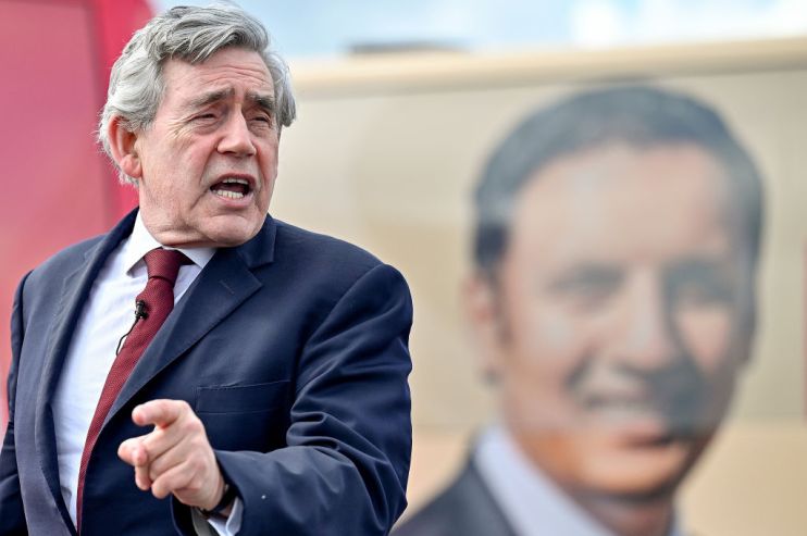 Anas Sarwar And Gordon Brown Hold Pre-election Rally