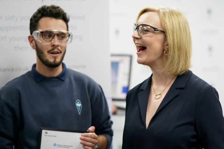 Liz Truss Campaign Stop In Huddersfield