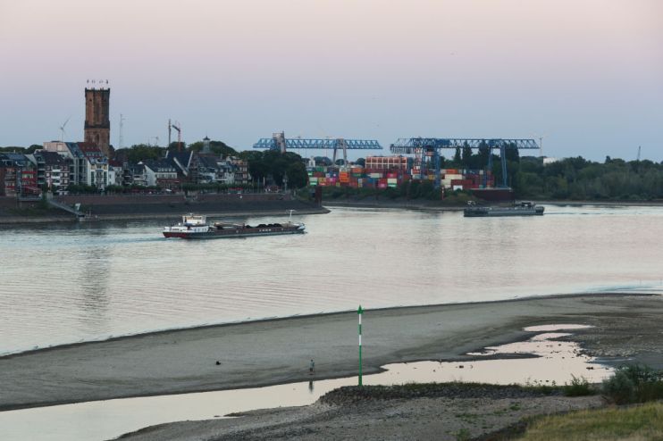 A boat on the Rhine