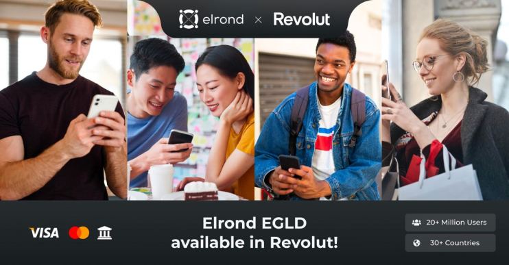 Elrond&rsquo;s EGLD token has been added to the list of cryptocurrencies available on Revolut,