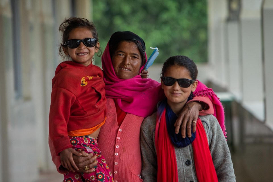 Image of two formally blind children