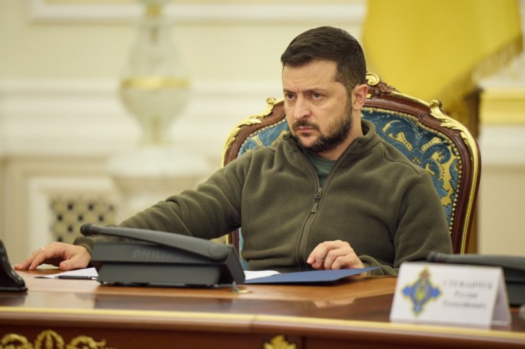 President Zelesnky in a security meeting today