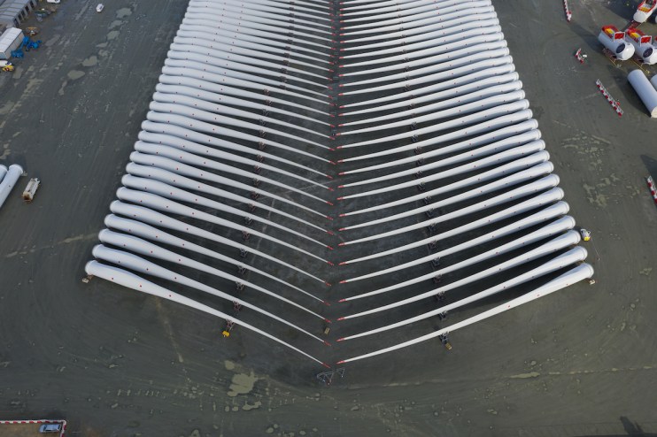 Northern powerhouse: Blades for offshore wind turbines at the Siemens Gamesa factory in Hull