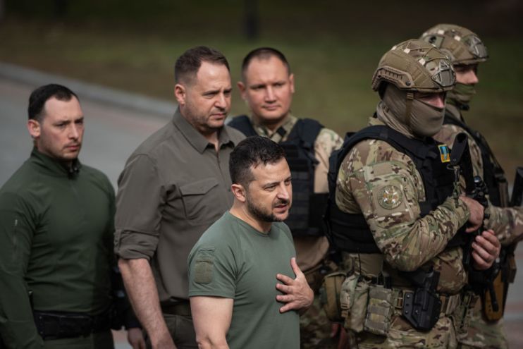 Polish PM And Latvian President Visit Ukrainian President In Kyiv