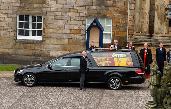 The Coffin Carrying Queen Elizabeth II Transfers From Balmoral To Edinburgh