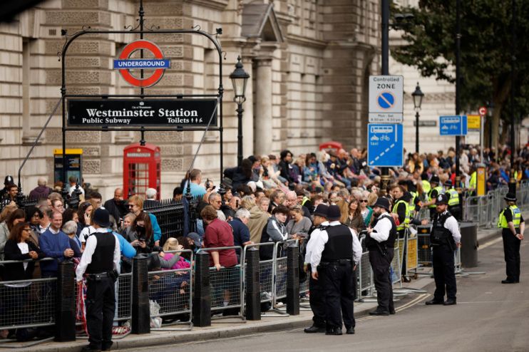 The Coffin Carrying Queen Elizabeth II Is Transferred From Buckingham Palace To The Palace Of Westminster