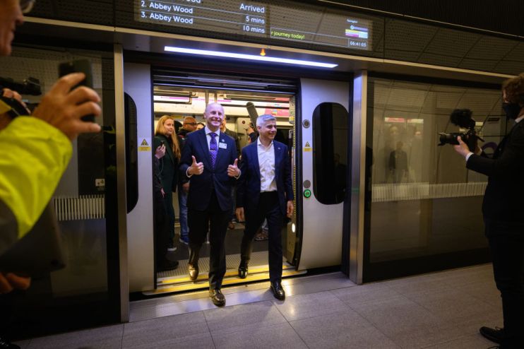 Sadiq Khan was speaking at a sneak preview of the new Bond Street Elizabeth Line station
