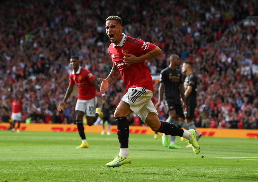 Manchester United's Premier League win over Arsenal featured a debut goal for &pound;85m signing Antony