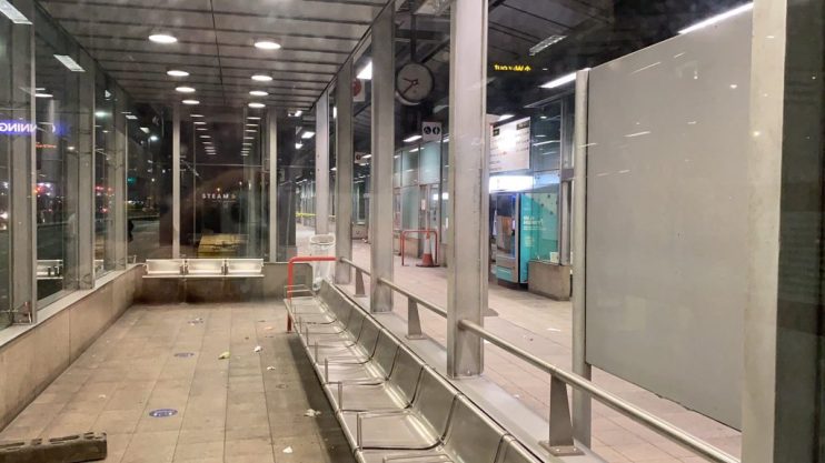 TfL said it was looking to replace the glass canopy at Canning Town&rsquo;s bus station following an incident last year.&nbsp;