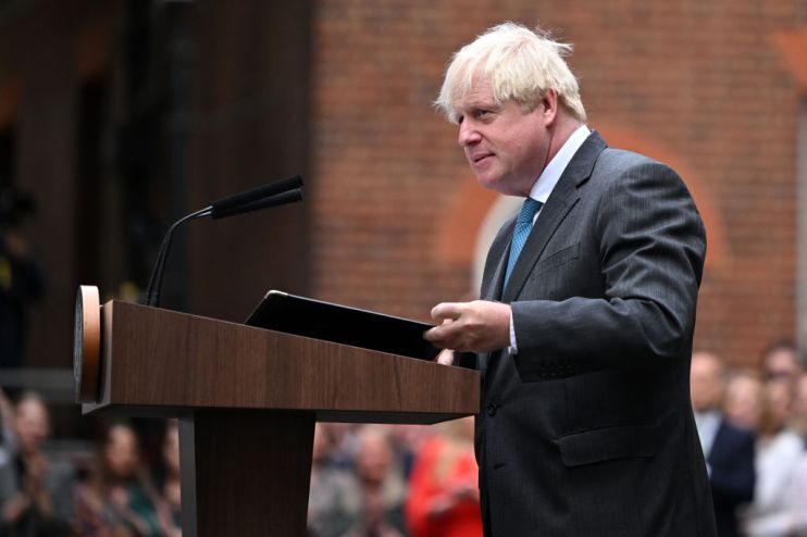 Boris Johnson Delivers Farewell Remarks At No10
