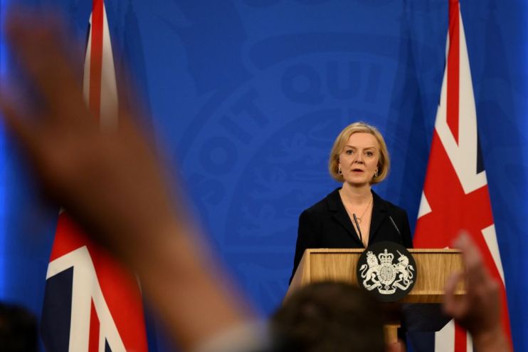 Liz Truss Holds Press Conference After Sacking Her Chancellor