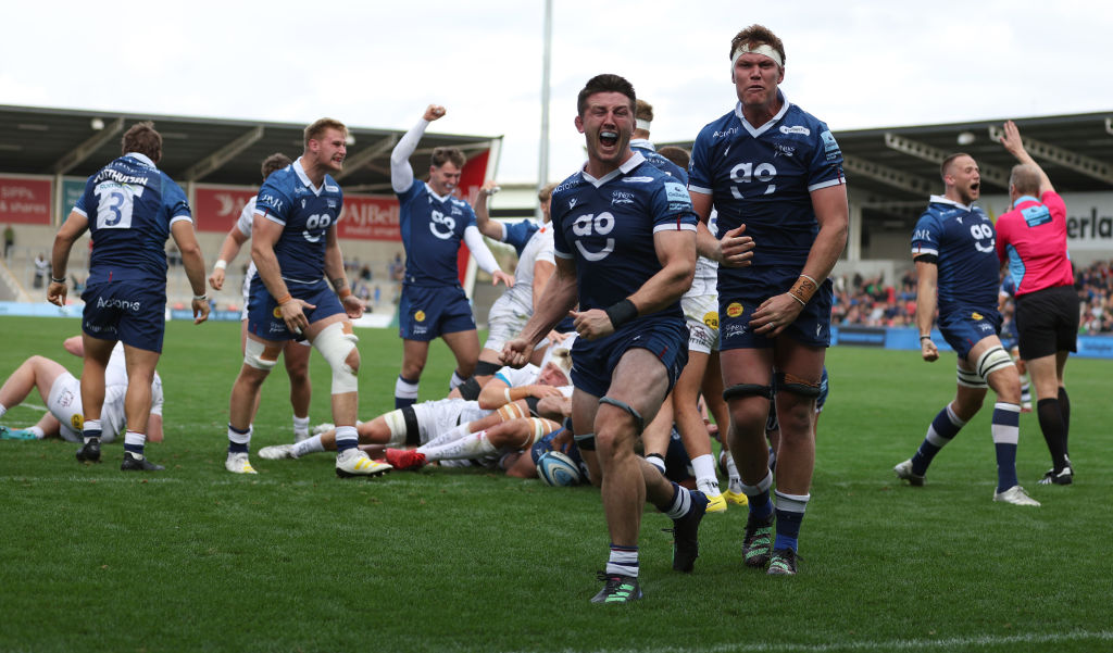 There were five home victories in the Premiership this weekend, including Sales triumph over Exeter.