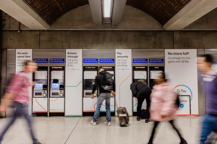 Busy station on the TFL tube network