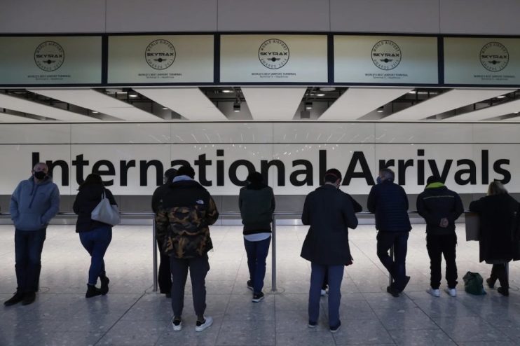 Heathrow has announced it will not require any capacity cap during the peak Christmas period. (Photo by Hollie Adams/Getty Images)