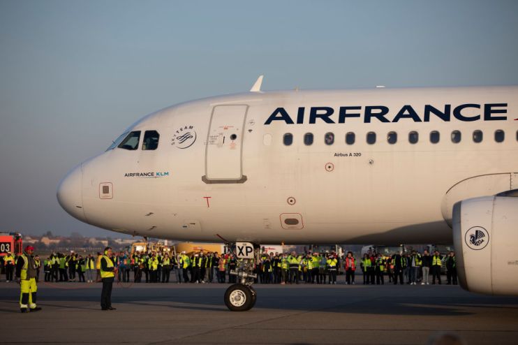 The shares of Air France-KLM have sunk as low as 12 per cent after the carrier issued &euro;300m (&pound;262.5m) worth of bonds convertible into shares.