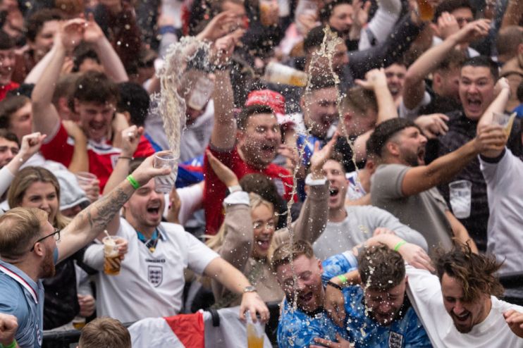 Fans Watch England-Iran World Cup Match In London