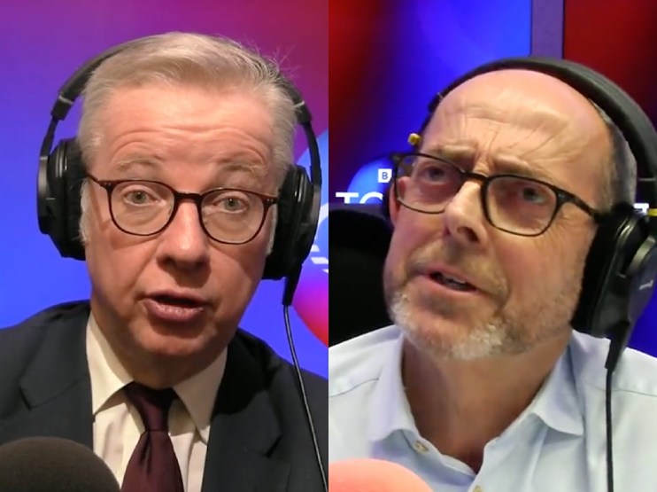 Michael Gove and Nick Robinson