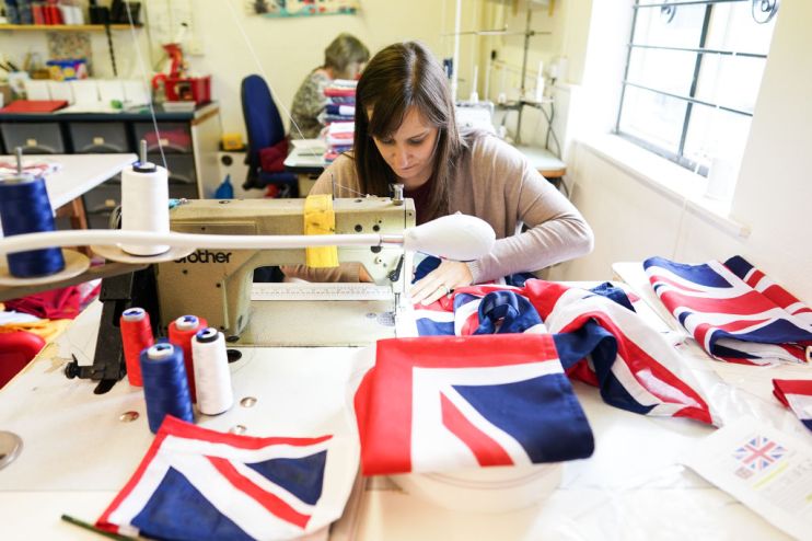 Flying Colours Flagmakers Make Bunting For The Queen's Platinum Jubilee