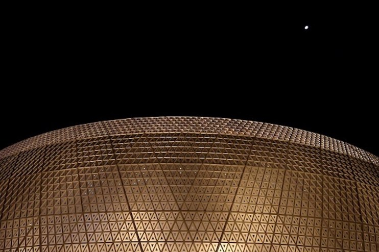 LUSAIL CITY, QATAR - DECEMBER 06: A general view outside the stadium during the FIFA World Cup Qatar 2022 Round of 16 match between Portugal and Switzerland at Lusail Stadium on December 06, 2022 in Lusail City, Qatar. (Photo by Alex Pantling/Getty Images)