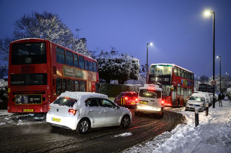Disruption across London's transport network continued throughout the day following last night's heavy snow.
