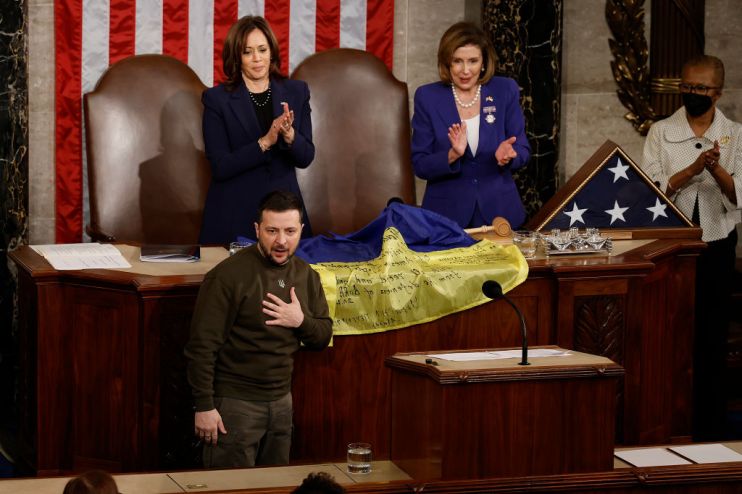 President Of Ukraine Volodymyr Zelensky Addresses Congress