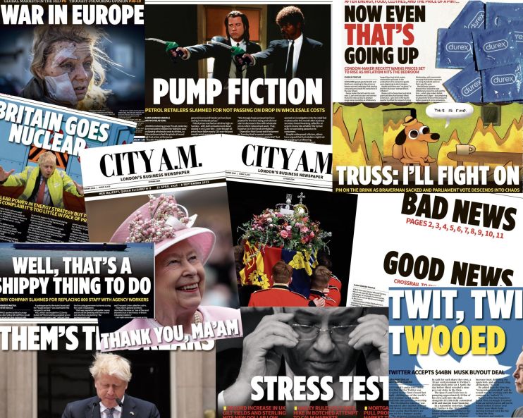 What front page do you remember?