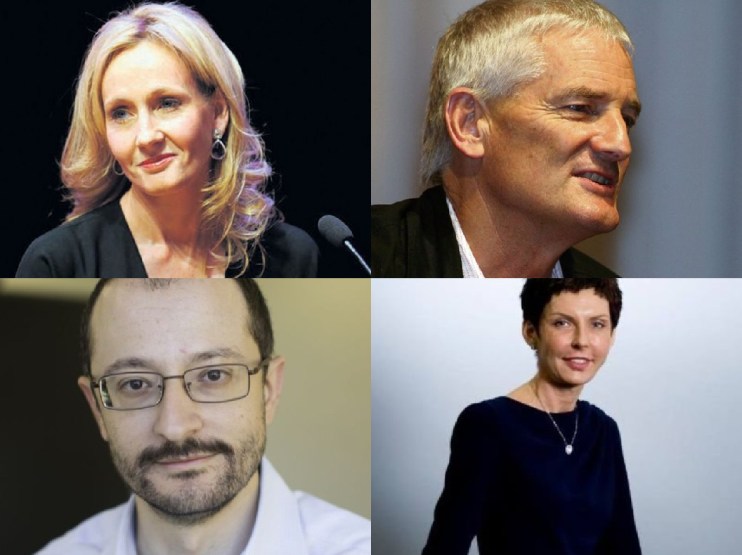 JK Rowling, James Dyson, Alex Gerko and Denise Coates