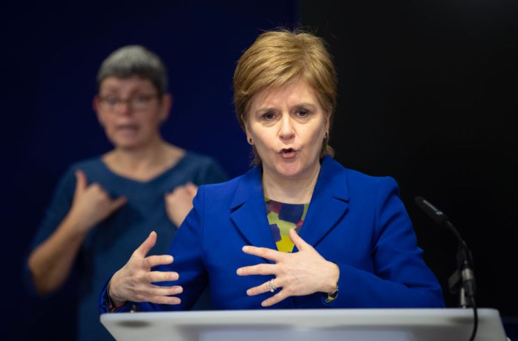 First Minister Nicola Sturgeon Holds NHS Press Conference