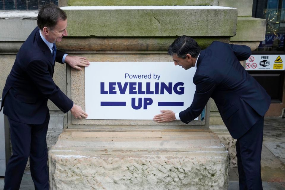 Rishi Sunak And Jeremy Hunt Visit Lancashire And County Durham